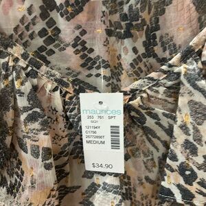 Dress shirt, Maurice’s, new with tags